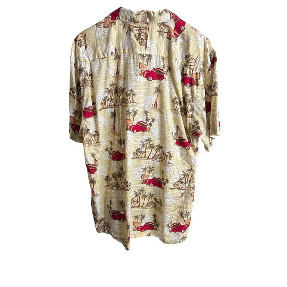 90's High Surf Men's Retro Button-Down Cotton Surf Shirt Size XL - Picture 2 of 7